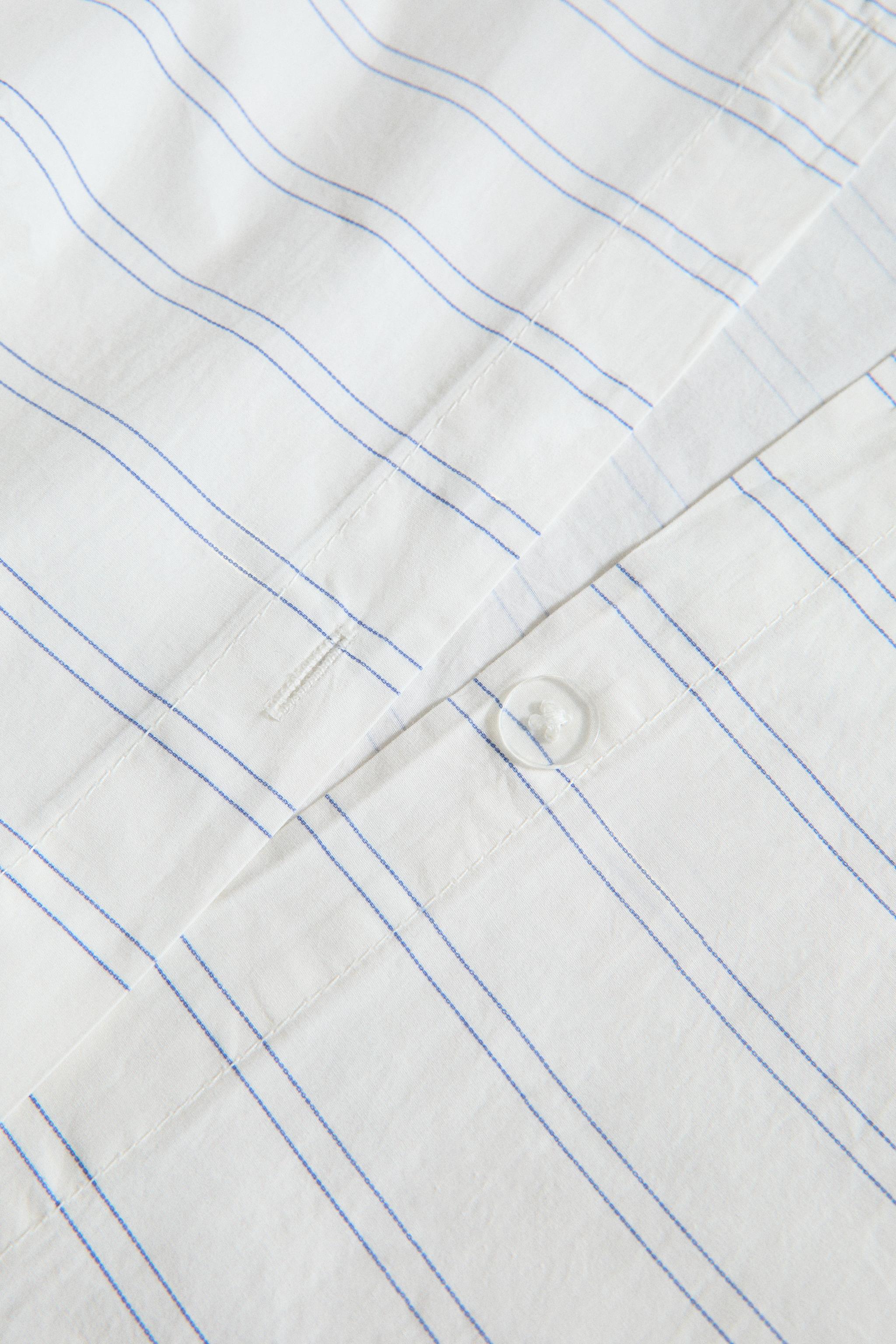 DOUBLE STRIPED COTTON DUVET COVER